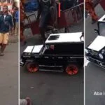 Meet Brilliant Nigerian Boy Who Builds Benz and Displays it in Open Street, Video of His Posh Car Goes Viral