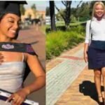 Young African Lady bags Bachelor’s degree in Economics, becomes first-ever graduate in her family