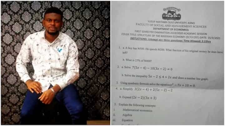 Man Sparks Reactions After Sharing Question Paper from a Northern Varsity, Claims It’s Easier to Bag 1st Class there
