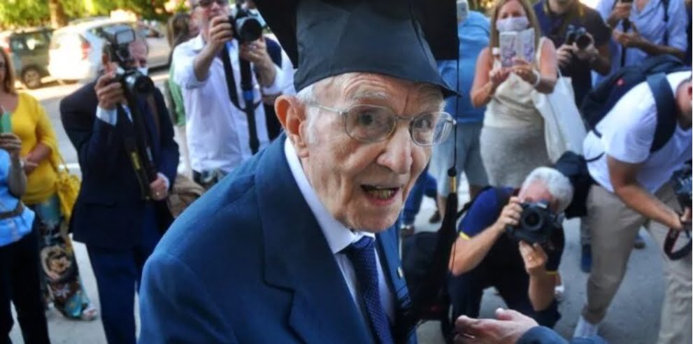 96-Year-Old Man Graduates From College In Italy, Becomes Oldest Person In Country To Do So