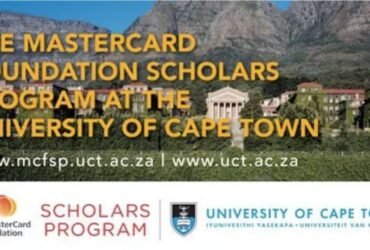 2023 University of Cape Town MasterCard Scholarship: Providing Full Cost Scholarships to Talented African Students